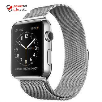 ساعت هوشمند اپل واچ سری 1 مدل 42mm Milaness silver