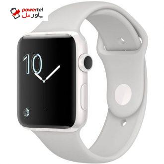 ساعت هوشمند اپل واچ سری 2 ادیشن مدل 42mm Ceramic Case with Cloud Sport Band