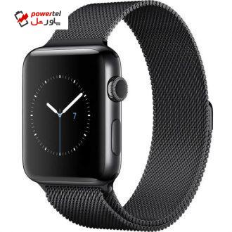 ساعت هوشمند اپل واچ سری 2 مدل 42mm Space Black Steel Case with Milanese Loop