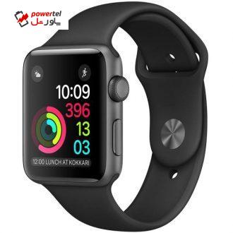 ساعت هوشمند اپل واچ سری 2 مدل 42mm Space Gray Aluminum Case with Black Sport Band