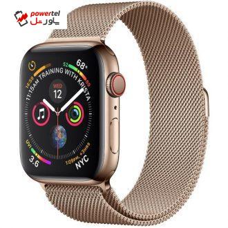 ساعت هوشمند اپل واچ سری 4 سلولار مدل 44mm Steel Case with Milanese Loop ساعت هوشمند اپل واچ سری 4 سلولار مدل 44mm Steel Case with Milanese Loop