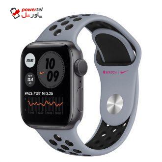 ساعت هوشمند اپل واچ سری 6 مدل 40mm Space Gray Aluminum Case with Nike Sport Band