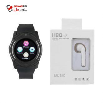 ساعت هوشمند جی تب مدل W300 به همراه هندزفری اچ بی کیو مدل i7 ساعت هوشمند جی تب مدل W300 به همراه هندزفری اچ بی کیو مدل i7