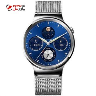 ساعت هوشمند هوآوی واچ مدل Steel Case with Silver Mesh Band ساعت هوشمند هوآوی واچ مدل Steel Case with Silver Mesh Band