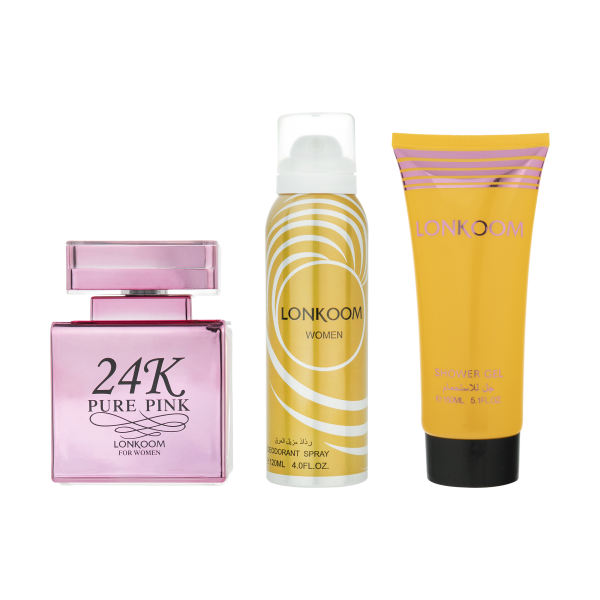 ست ادو پرفیوم زنانه لنکوم مدل 24K pure PINK حجم 100 میلی لیتر