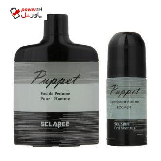 ست ادو پرفیوم مردانه اسکلاره مدل Puppet حجم 82 میلی لیتر ست ادو پرفیوم مردانه اسکلاره مدل Puppet حجم 82 میلی لیتر