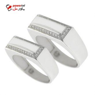 ست انگشتر نقره زنانه و مردانه مدل z12345009