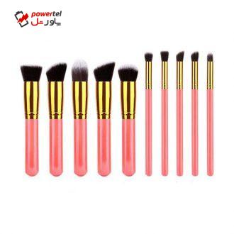 ست برس آرایشی هلو کیتی مدل h01 بسته 10 عددی