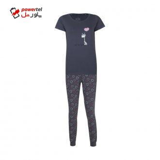 ست تی شرت و شلوار زنانه ناربن مدل 1521345-94 ست تی شرت و شلوار زنانه ناربن مدل 1521345-94