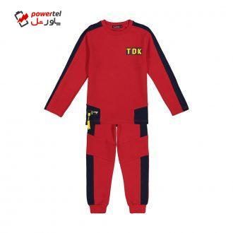 ست تی شرت و شلوار پسرانه تودوک مدل 2151165-72 ست تی شرت و شلوار پسرانه تودوک مدل 2151165-72