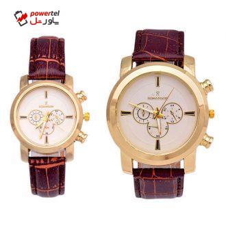 ست ساعت مچی عقربه ای زنانه و مردانه مدل RS8823G