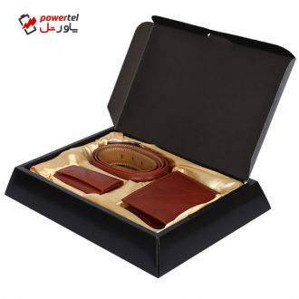 ست هدیه رویال چرم کد SL14-Brown