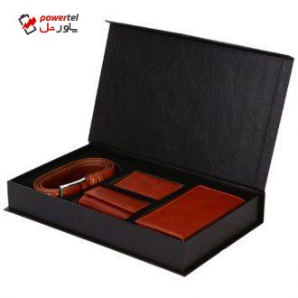 ست هدیه رویال چرم کد SL20-Brown
