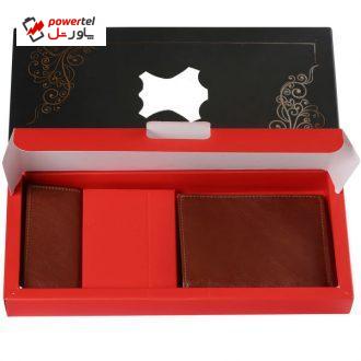 ست هدیه چرم طبیعی آدین چرم مدل DS12 ست هدیه چرم طبیعی آدین چرم مدل DS12