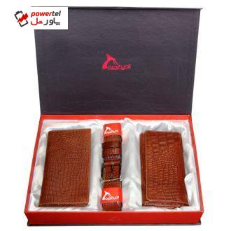 ست هدیه چرم طبیعی آدین چرم مدل DS24A ست هدیه چرم طبیعی آدین چرم مدل DS24A