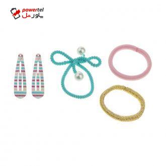 ست کش و گیره مو دخترانه مانسون چیلدرن مدل 5045461729751 مجموعه 5 عددی ست کش و گیره مو دخترانه مانسون چیلدرن مدل 5045461729751 مجموعه 5 عددی