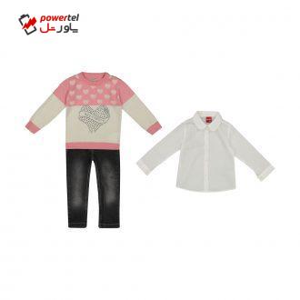 ست 3 تکه لباس دخترانه ببوش مدل 2141102-84 ست 3 تکه لباس دخترانه ببوش مدل 2141102-84