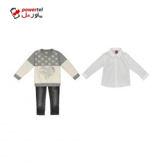 ست 3 تکه لباس دخترانه ببوش مدل 2141112-93 ست 3 تکه لباس دخترانه ببوش مدل 2141112-93