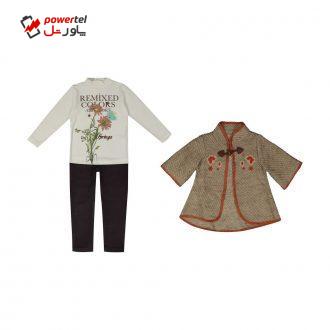 ست 3 تکه لباس دخترانه ببوش مدل 2141133-13 ست 3 تکه لباس دخترانه ببوش مدل 2141133-13