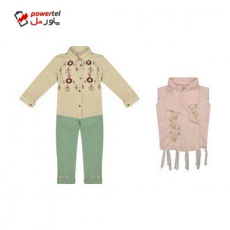 ست 3 تکه لباس دخترانه ببوش مدل 2141169-90
