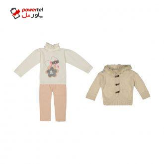 ست 3 تکه لباس دخترانه ببوش مدل 2141215-05