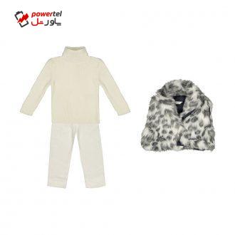 ست 3 تکه لباس دخترانه مونا رزا مدل 2141118-01 ست 3 تکه لباس دخترانه مونا رزا مدل 2141118-01