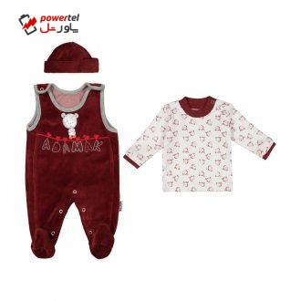 ست 3 تکه لباس نوزادی آدمک مدل 2171143-70