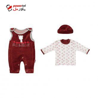 ست 3 تکه لباس نوزادی آدمک مدل 2171144-70