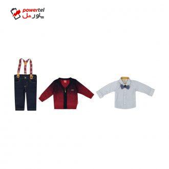 ست 3 تکه لباس پسرانه ببوش مدل 2141126-70 ست 3 تکه لباس پسرانه ببوش مدل 2141126-70