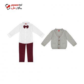 ست 3 تکه لباس پسرانه ببوش مدل 2141238-93