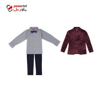 ست 3 تکه لباس پسرانه ببوش مدل 2141240-70 ست 3 تکه لباس پسرانه ببوش مدل 2141240-70