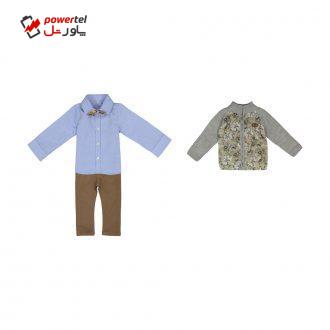 ست 3 تکه پسرانه ببوش مدل 2141175-40 ست 3 تکه پسرانه ببوش مدل 2141175-40