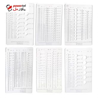 شابلون ساخت زیور جمودآرت کد GI-24 بسته 6 عددی