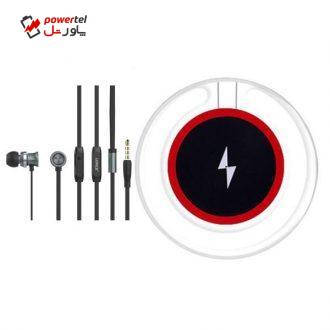 شارژر بی سیم جووی مدل WXC03 با قابلیت شارژ سریع همراه با هندزفری جووی مدل hp31 شارژر بی سیم جووی مدل WXC03 با قابلیت شارژ سریع همراه با هندزفری جووی مدل hp31