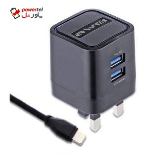 شارژر دیواری آوی مدل c-950 همراه با کابل لایتنینگ اوی شارژر دیواری آوی مدل c-950 همراه با کابل لایتنینگ اوی