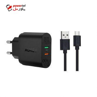 شارژر دیواری آکی مدل PA-T13 به همراه کابل تبدیل microUSB شارژر دیواری آکی مدل PA-T13 به همراه کابل تبدیل microUSB