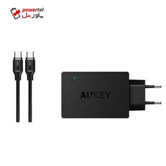 شارژر دیواری آکی مدل PA-Y2 به همراه کابل USB-C