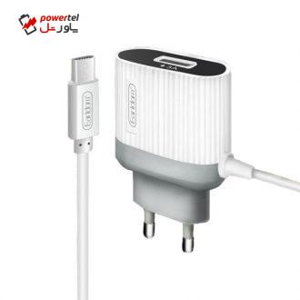 شارژر دیواری ارلدام مدل ES-149M به همراه کابل تبدیل microUSB