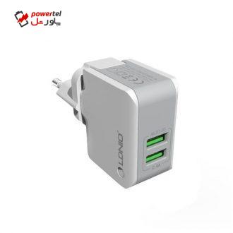 شارژر دیواری الدینیو مدل A2203 همراه با کابل لایتنینگ شارژر دیواری الدینیو مدل A2203 همراه با کابل لایتنینگ