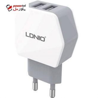 شارژر دیواری الدینیو مدل DL-AC61 همراه با کابل microUSB