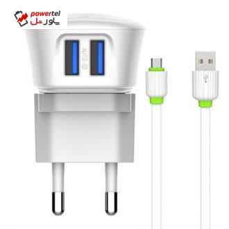 شارژر دیواری امی مدل MY-228 به همراه کابل تبدیل microUSB شارژر دیواری امی مدل MY-228 به همراه کابل تبدیل microUSB
