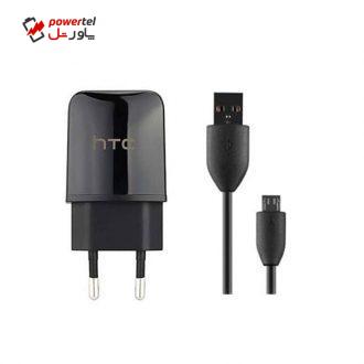 شارژر دیواری اچ تی سی مدل TC P900-EU همراه با کابل شارژر دیواری اچ تی سی مدل TC P900-EU همراه با کابل
