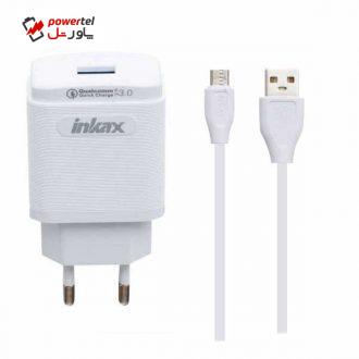 شارژر دیواری اینکاکس مدل CD-53  به همراه کابل تبدیل microUSB