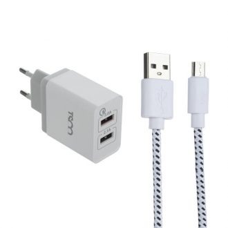 شارژر دیواری تسکو مدل TTC 38 به همراه با کابل microUSB شارژر دیواری تسکو مدل TTC 38 به همراه با کابل microUSB