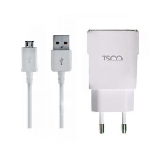 شارژر دیواری تسکو مدل TTC 57 به همراه کابل تبدیل microUSB شارژر دیواری تسکو مدل TTC 57 به همراه کابل تبدیل microUSB