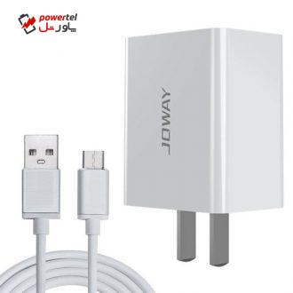 شارژر دیواری جووی مدل JC78 به همراه  کابل تبدیل  microUSB
