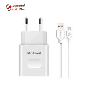 شارژر دیواری جوی روم مدل L-L۲۲۱ به همراه کابل تبدیل microUSB شارژر دیواری جوی روم مدل L-L۲۲۱ به همراه کابل تبدیل microUSB