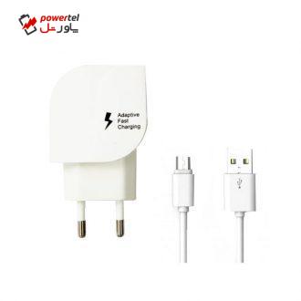 شارژر دیواری دکین مدل DK-224 به همراه کابل تبدیل microUSB