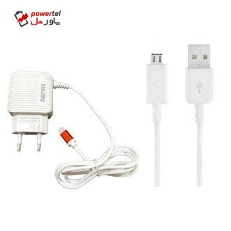 شارژر دیواری ریمکس مدل D-11 فست شارژ به همراه کابل متصل و ۲ پورت اضافی و به همراه کابل تبدیل microUSB شارژر دیواری ریمکس مدل D-11 فست شارژ به همراه کابل متصل و ۲ پورت اضافی و به همراه کابل تبدیل microUSB