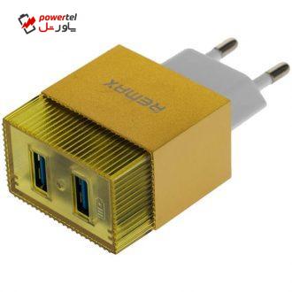شارژر دیواری ریمکس مدل RX-D21 همراه با کابل تبدیل USB به microUSB